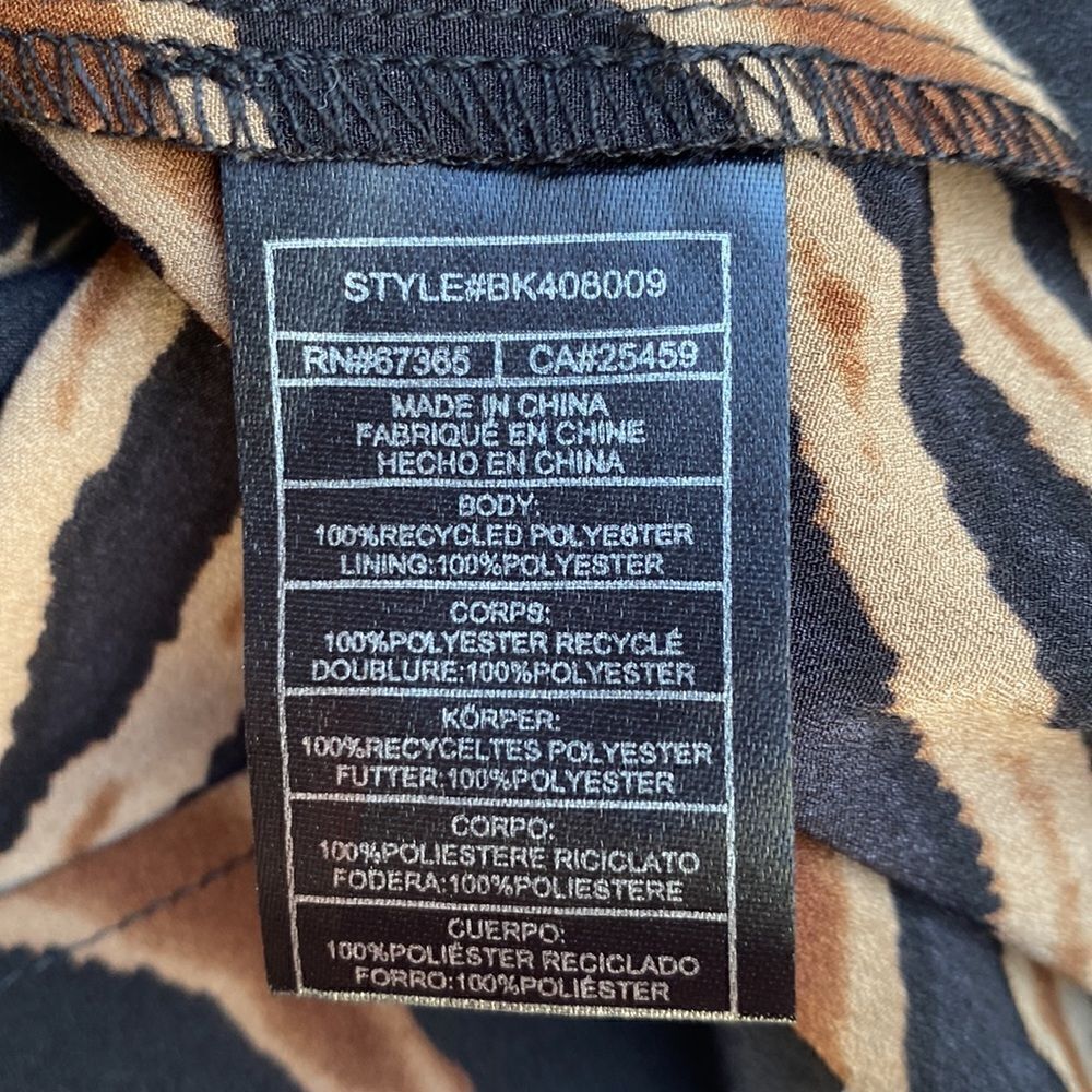BB Dakota by Steve Madden Zebra Print Maxi Dress - Black and Brown - Picture 12 of 16